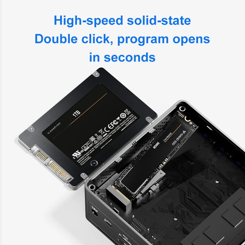 12th Generation Intel N100 Mini PC NUC 8G DDR4 3200Mhz Pocket Dual 12V Lan 4K Gaming 128G USB Various New Mini Computer SSD - Image 3