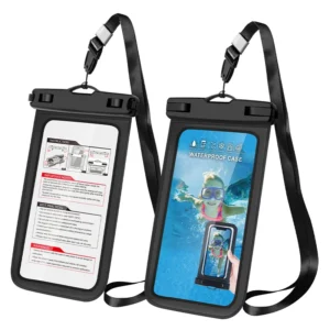 Factory Promotion Waterproof Cell Phone Pouch Clear PVC IPX8 Waterproof Mobile Phone Bag with Lanyard Pack of 50