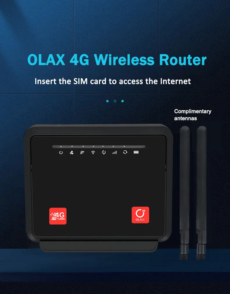 For OLAX MC60 5000mAh Battery Portable Bypass 4G Home B28 Wireless Router Wi-Fi Mobile 4G CPE Router Sim Card Firewall VPN - Image 4
