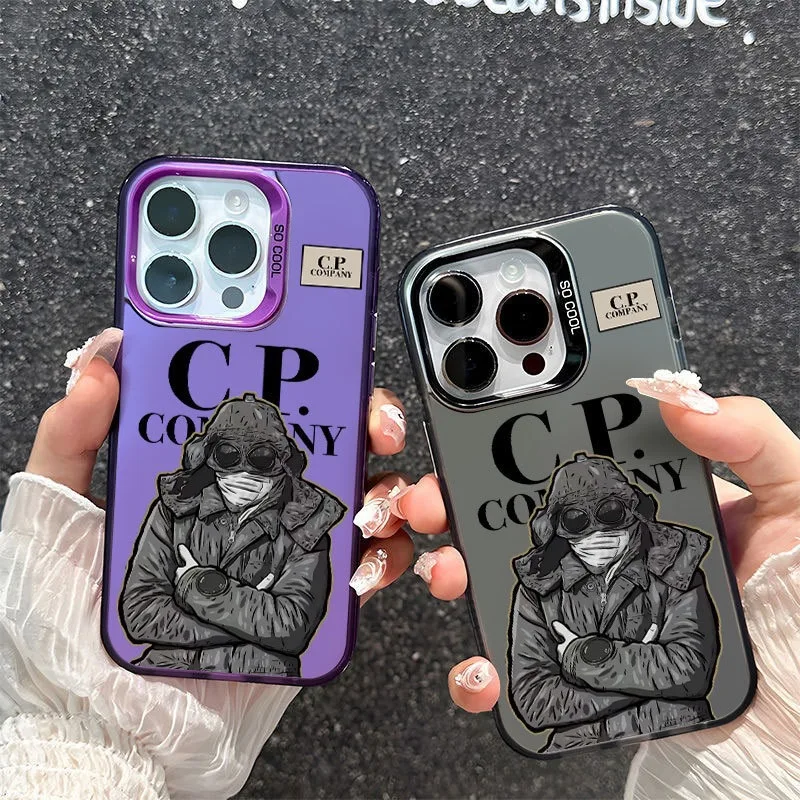 Trendy Designer PC Material Phone Cases 12 13 14 15 16 17 Air 17 Pro Max Streetwear-style CP Company Phone Covers for iPhone 11 Pack of 3