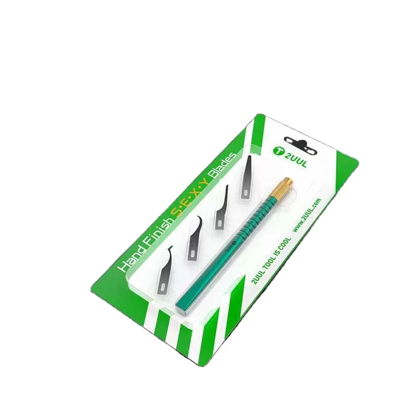 2UUL 4-in-1 Mobile Phone Repair Blade CPU Chip Glue Removal Knife Motherboard PCB Bottom Clean Scraping Tool Pack of 10