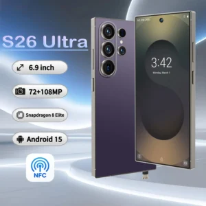New High Quality Mobile Phone S26 ultra 16GB + 1TB 5G NFC Smartphone 7.3inch Screen Mobile Phone