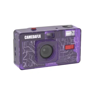 Holga 135SJ 35mm Reusable Film Camera Built-in Flash F/8 28mm Lens AA Battery-Vintage Style Plastic Manual Kids/Party/Wedding