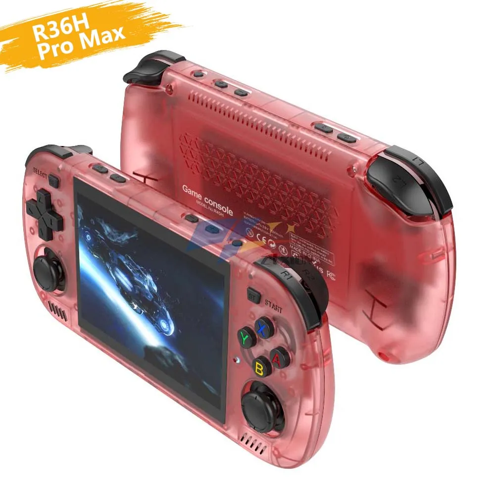R36H Pro Max Retro Handheld Game Console Linux System 4.2 Inch Screen 64GB Portable Pocket Video Game Player R36S