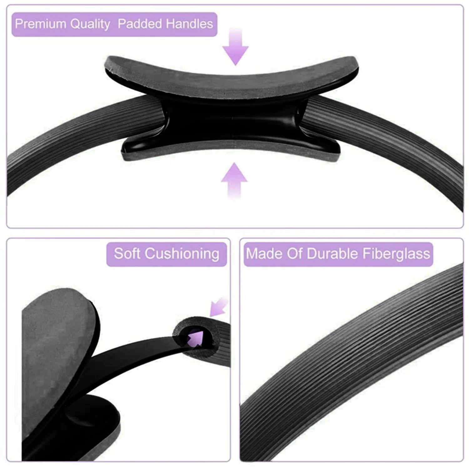 Eco-friendly Double Handle Magic EVA Yoga Ring Fitness Magic Circle Sports Ringexercise Yoga Ring - Image 3