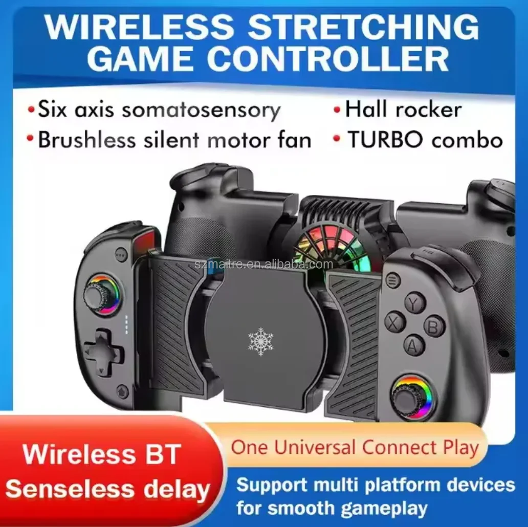 X5 MINI Handheld Gaming Joystick Gamepad With Phone Holder Semiconductor Cooling Six-axis Gyroscope Classic Game Stick Android - Image 3