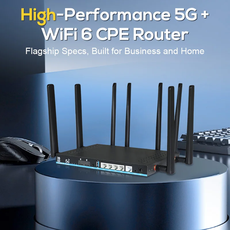 Super Strong 5G/4G Dual Band Wifi 6 Gigabit Dual-core 1.3GHz MESH Networking Built-in ESIM 4g 5g Sim Card Router Wifi 6 - Image 3