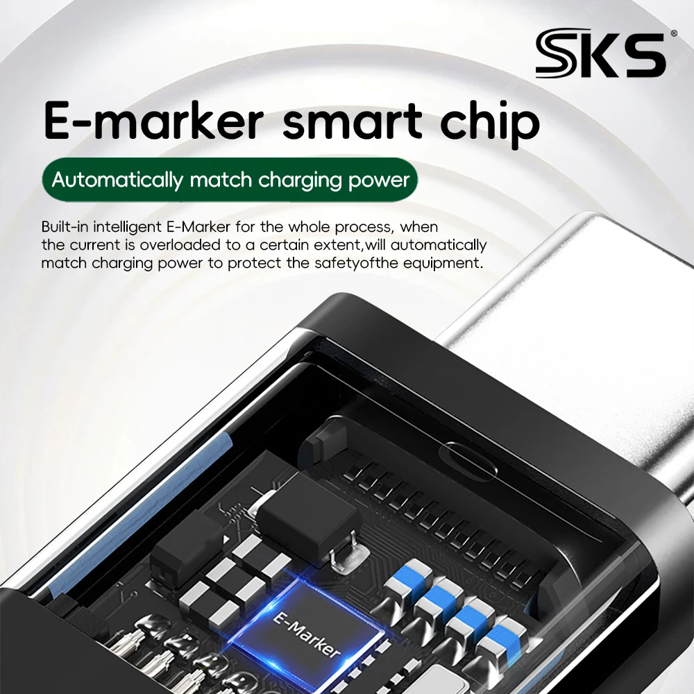 Type-C USB 4 Cable 1M 5A Fast Charging 40Gbps 8K Projection 100W PD Premium Braided Pure Copper ROSH Certified Computer - Image 2