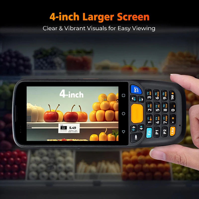 MC-405 Rugged Android 11 Smart Mobile Data Terminal PDA 2D Barcode Scanner with 4G/Bluetooth/WiFi Hand Strap and Charging Dock - Image 4