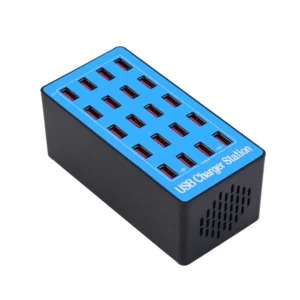 20-Port Smart 100W Charger USB Multi Port Charging Station for Multiple Android Phone Travel Home Office Party Hotel Restaurant