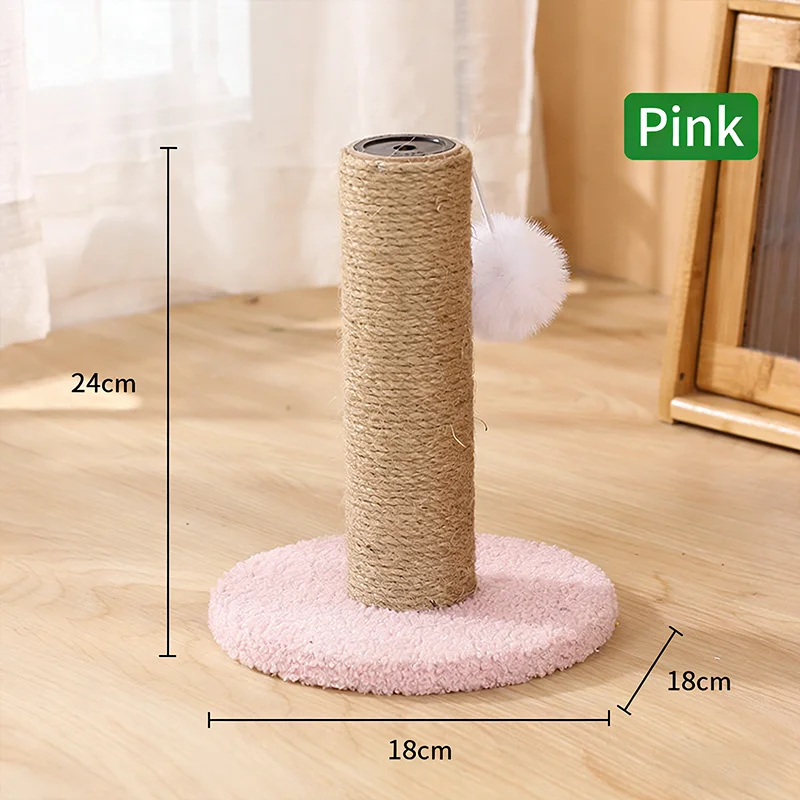 Vertical Cat Scratching Post with Sturdy Base for Indoor Cats Safe Sisal Cat Scratcher to Sharpen Claws and Promote Healthy Nail Pack of 4 - Image 4