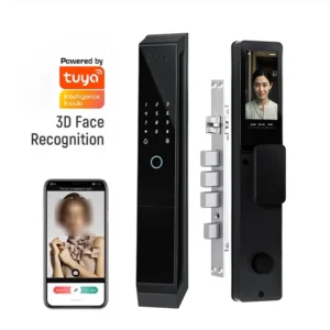 Fully Automatic Anti-theft TTlock Tuya Wifi 3D Face Smart Locks Facial Recognition Camera Fingerprint Door Lock