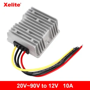 Wide Input 20-90v 24v 36v 48v 56v 60v 72v 80v 90v to 12v 10a Dc to Dc Step Down Buck Converter