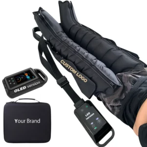 OLED Screen Pneumatic 8 Chambers Leg Cold and Heat Recovery Compression Sleeves Boots air Compression Botas Presoterapi Pack of 10