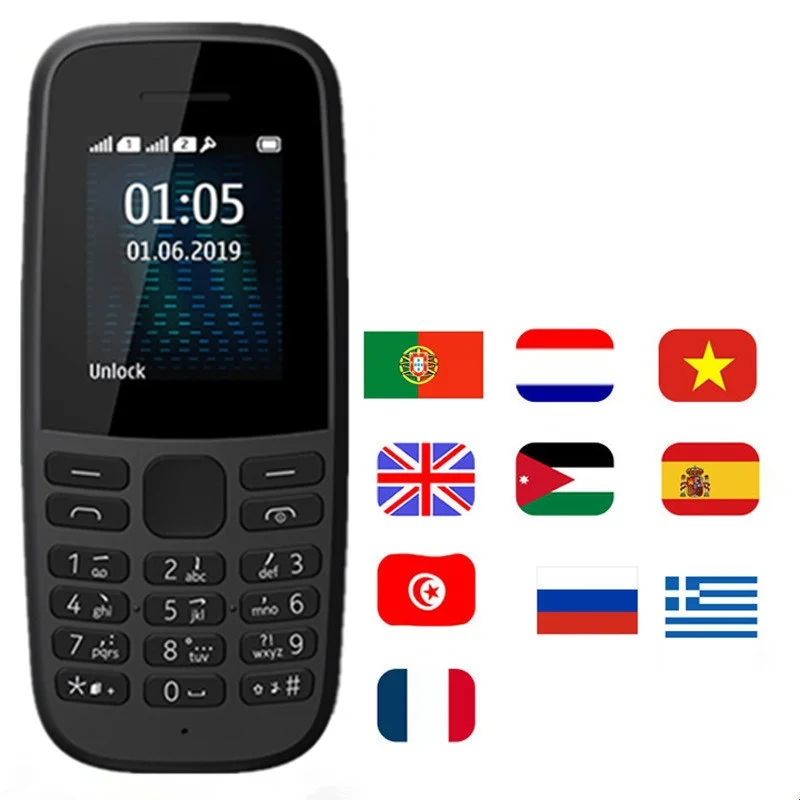 Free South American Wholesale with Full Set of Accessories 1:1 Mobile Phone H1057 Dual SIM Card Cheap Phone H1057 Unlock Phone Pack of 10 - Image 3
