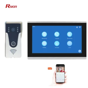 One Button Villa Outdoor Doorbell Apartment Wired Tuya App Remote Video Door Phone Video Intercom Monitoring System
