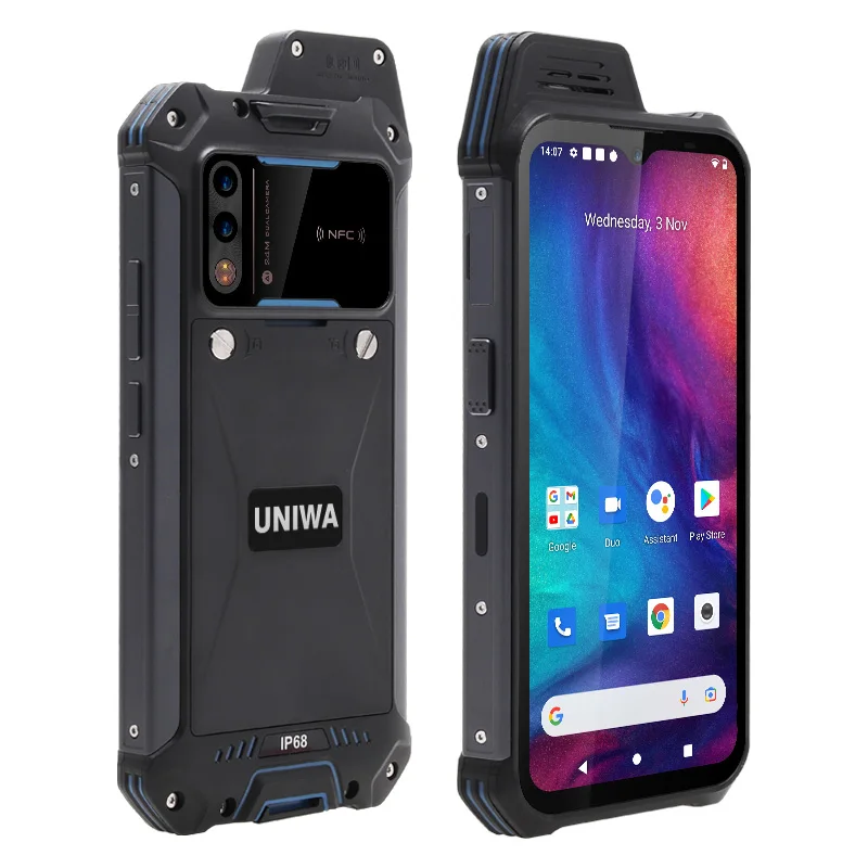 UNIWA W888 IP68 6.3 Inch HD+ 2W Big Speaker Global Version IP68 Waterproof NFC Smartphone ATEX Optional