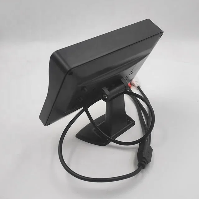 Mini Desktop Monitor 4.3 Inch TFT-LCD Display Car Screen 2 AV Video Input Rear View System Reverse Image 9V-35V Wide Voltage - Image 3