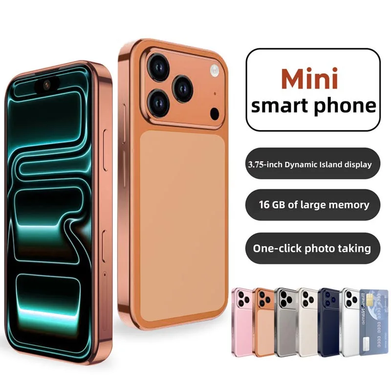 Mini I17 MINI 3G Tiny Smartphone Android System Play Store 1GB+16GB WhatsAPP GPS WiFi Dual SIM Card 3.0" Small Smart Cellphone Pack of 5 - Image 4