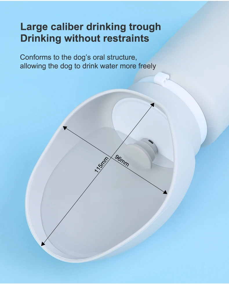 Pet Accessories Supplies Portable Collapsible Reusable Silicone Water Bowl Travel Walking Dispenser Puppy Dog Water Bottle Pack of 5 - Image 4