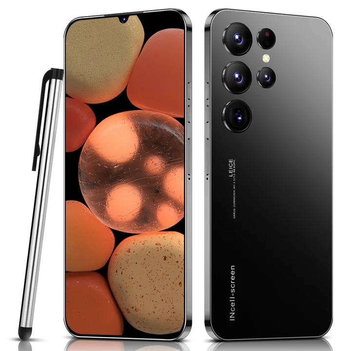 Durable Build 4G AI Android Smartphone S23 Ultra Real Fingerprint Quick Unlock GPS 16G+1T Global Version Smart Phone with Pen