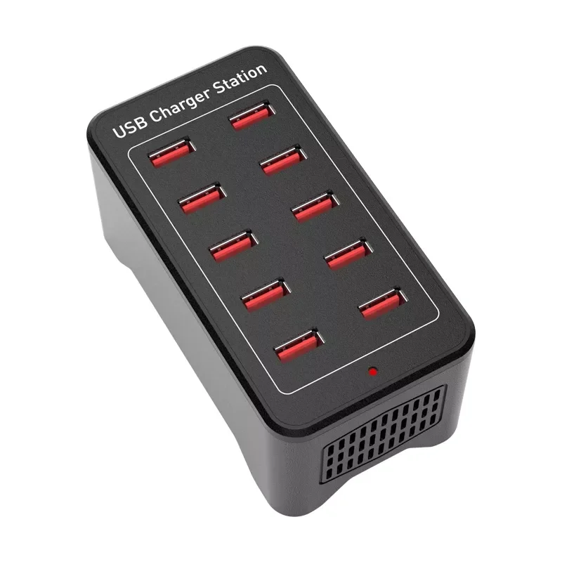 Quick Charge 50W 5V 10A 10 Ports Multi Devices USB Charger Smart Power Charger for Cell Phone and Tablet - Image 2