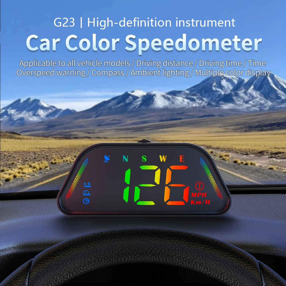 Hud G23 USB Plug and Play Light Compress Auto Meter Head up Displays Auto Electronics GPS Speedometer Car Accessories - Image 2