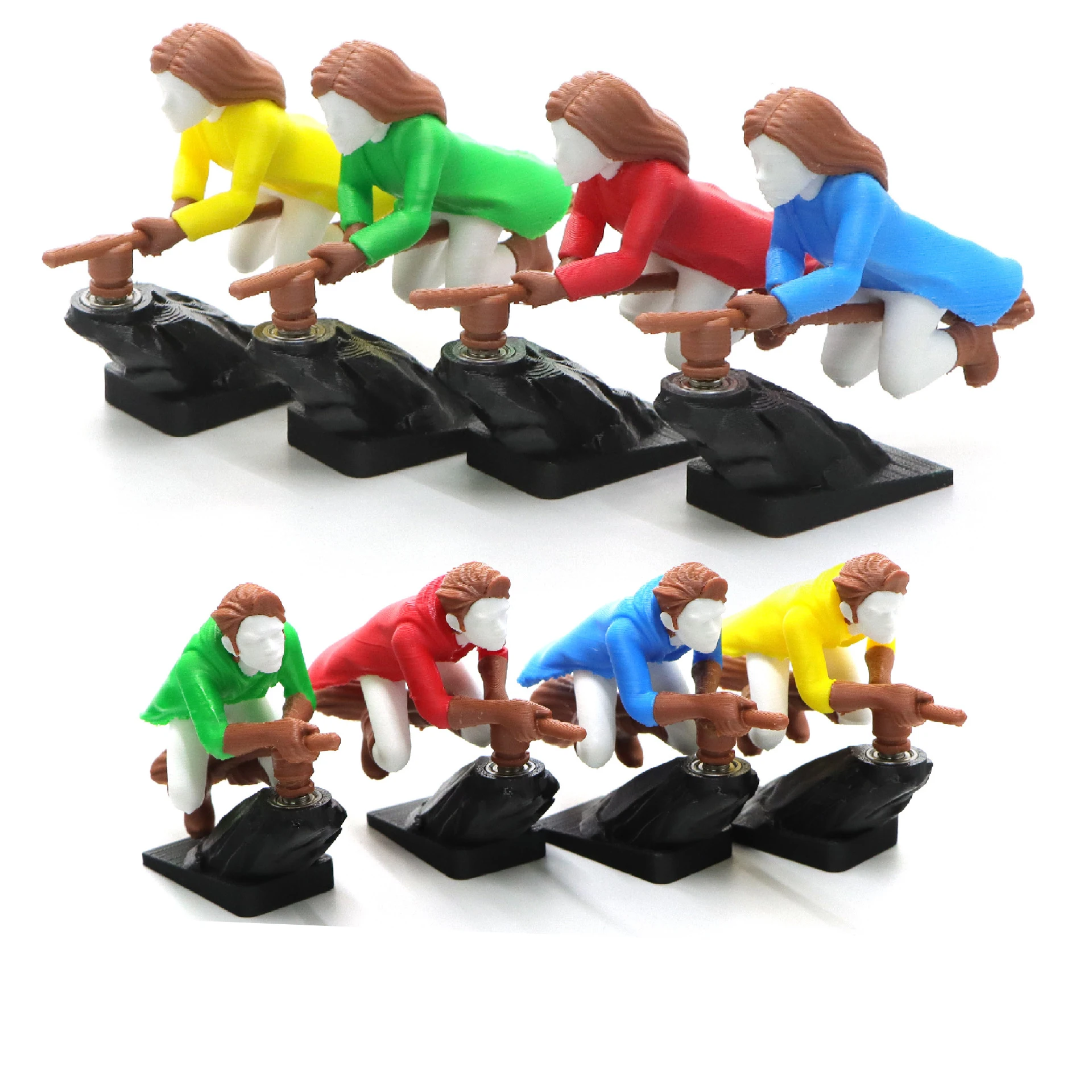 Vashine 3D Printed Sorceress Car Decoration Toys PLA ECO Shake Fidget Wizard Toys Cartoon Character Car Ornaments Shaking Pack of 10 - Image 4