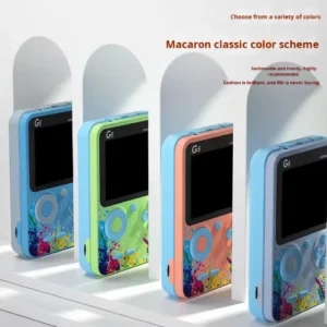 Macron Color Classic Retro Game Console with 500 in One OS and Color Display Portable and Sensitive Can Be Used for Two People Pack of 5