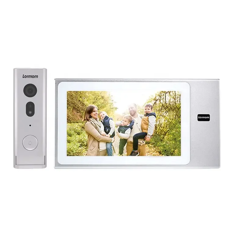 New Villa Use Video Audio Doorbell Door Bell with Color CCD Camera Video Door Entry Gate Intercom Front Door Phone Systems Kit