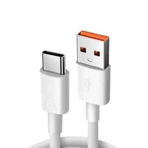 Super-fast Charging 1M 6A USB Type-C Data Cable for Android Phones with USB-C Fast Charging Port. for Huawei and Xiaomi Pack of 20