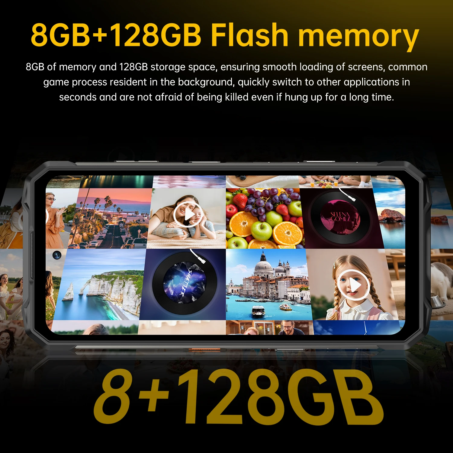 RuggedX 8GB+128GB IP68 Waterproof Dustproof NFC Fingerprint Rugged Mobile Phone 10000mAh Android 14 Rugged Phone - Image 4