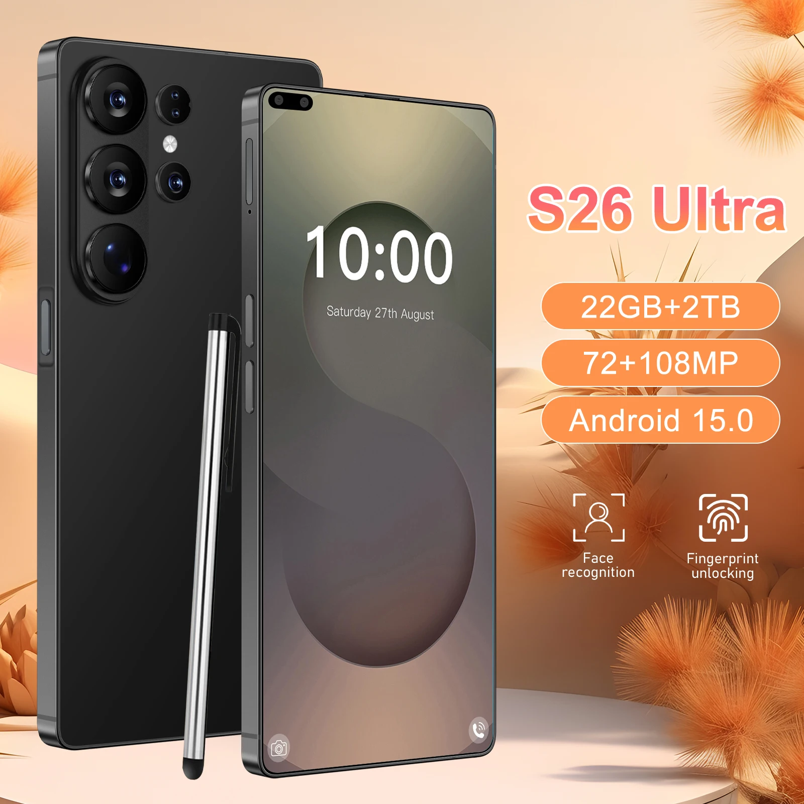 5g Smartphone S26ultra Global Unlock Android 13 6800mh Main Camera Cheap Gaming Phone - Image 3