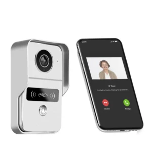 WIFI POE Powered Wireless Camera Intercom Doorbell System with Tuya Smart Touch Screen Golden Security Intercom Access Control Pack of 10
