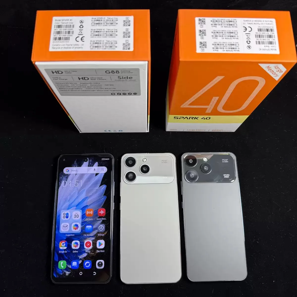 Custom Hot Spark 40 6.8inch Android 4G Smartphone Daul Speaker 120HZ Smart Phone 24+512GB Mobile Phone - Image 4