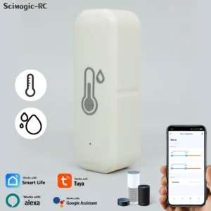 Tuya WiFi Temperature Humidity Sensor Smart Life Remote Monitor Thermometer Hygrometer Smart Home Work with Alexa Google Home