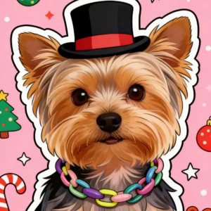 JXANRY Acrylic Pet Accessories-Cat Necklace Colorful Chain Dog Collar Sweet Cute Love Knot Pendant Lightweight Bichon Frise Pack of 2