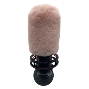 HyperX Mic Pop Filter Sponge Foam Cover for Quadcast S Blue Mantis Dead Cat Artificial Fur Windscreen Muff XLR Connector