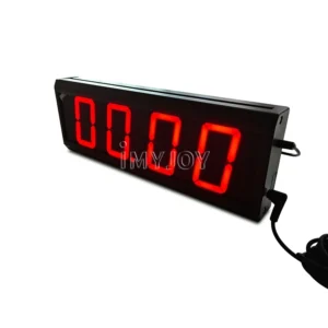 Fast Push Button Reaction Challenge Race Timing Clock with Start Stop Button Stopwatch Timer Electronic Fitness Timer Game Clock