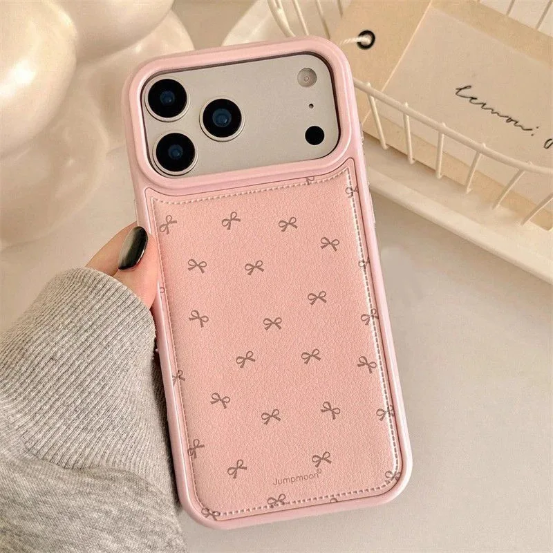 Fashion INS Full Screen Bowknot Case 16 15 14 13 12 Pro Max Cute Drum Bag Shockproof Protective case for iphone 17 Air