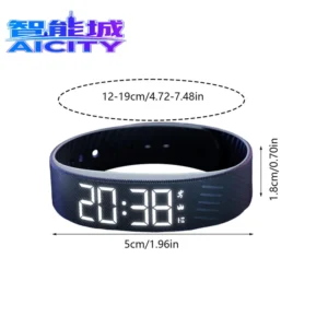 Alarm Watch Alarm Bracelet Digital Alarm Vibrating Alarm Clock Digital Watch Silent Vibration WakeUp Vibrating Alarm Bracelet