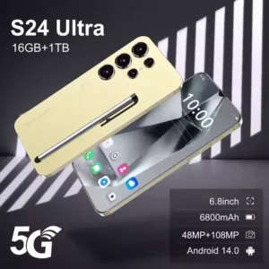 5G Smartphone 16GB RAM 1TB ROM 7800mAh Battery for Snapdragon 800 NFC 108MP Rear Camera LED Display French Operating