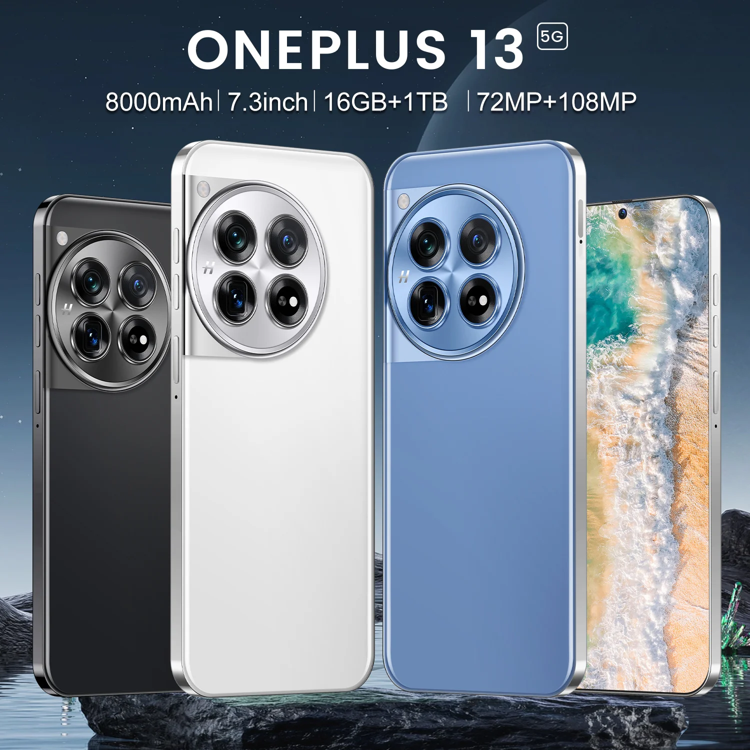 OnePlus 13 Android 15 5G 4G Smartphone Deca Core CPU Above 8000mAh Battery 7.2inch High Quality Phones - Image 2