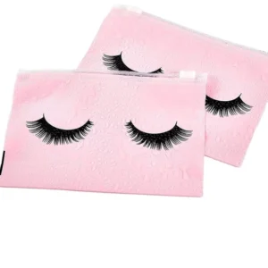 EVA White Pink Black Ziplock Bags for Eyelash Clothes Makeup Cosmetics Recyclable Patch Storage Bag for Diapers Packaging