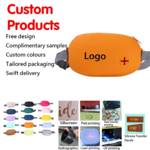 New Silicone Pet Feeding Waist Bag Portable Outdoor Training Treat Pouch with Zipper