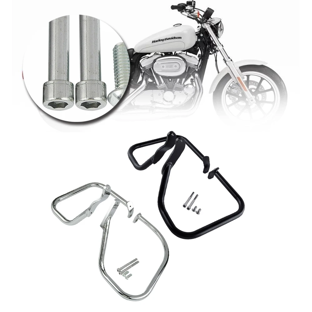 OEM/OEM - Ha-rley 00-17 FLST FLSTC 2000-2005 FXSTB Side Impact Bars, Chassis Protectors/bumper Guards/ Crash Bar - Image 2
