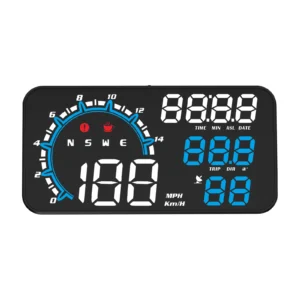 Universal Blue Car GPS Smart Gauge HUD G11 Head up Display Speedometer Projector