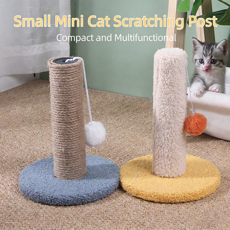 Vertical Cat Scratching Post with Sturdy Base for Indoor Cats Safe Sisal Cat Scratcher to Sharpen Claws and Promote Healthy Nail Pack of 4