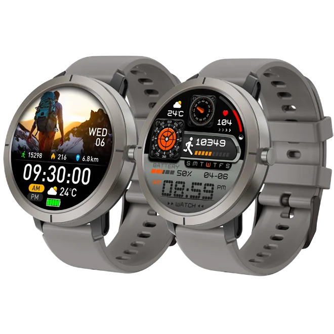 Amoled Screen 1.32" Amoled Health Tracker Fashion Smartwatches for Men Women Fitness Sport Wristband GPS Smart Watch Pack of 3