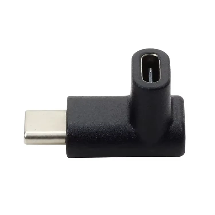 Elbow 90 Degree up and Down USB-C Cable Extension Converter USB3.1 Type-C Male to Female Adapter DC Output for Mobile Phone Pack of 20 - Image 2